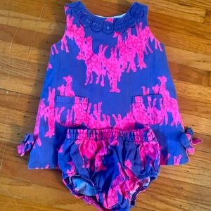 Lilly Pulitzer, 6-12 mo, excellent used condition, baby shift dress